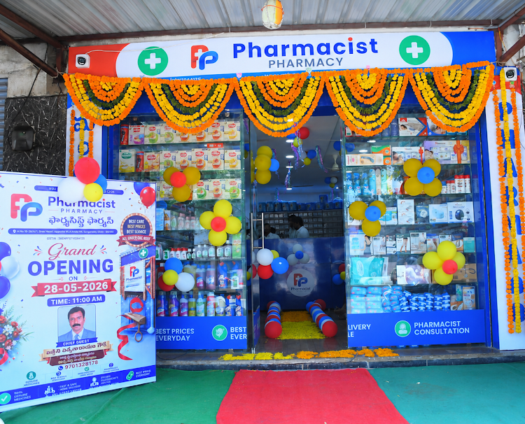 Pharmacist Pharmacy grand opening storefront